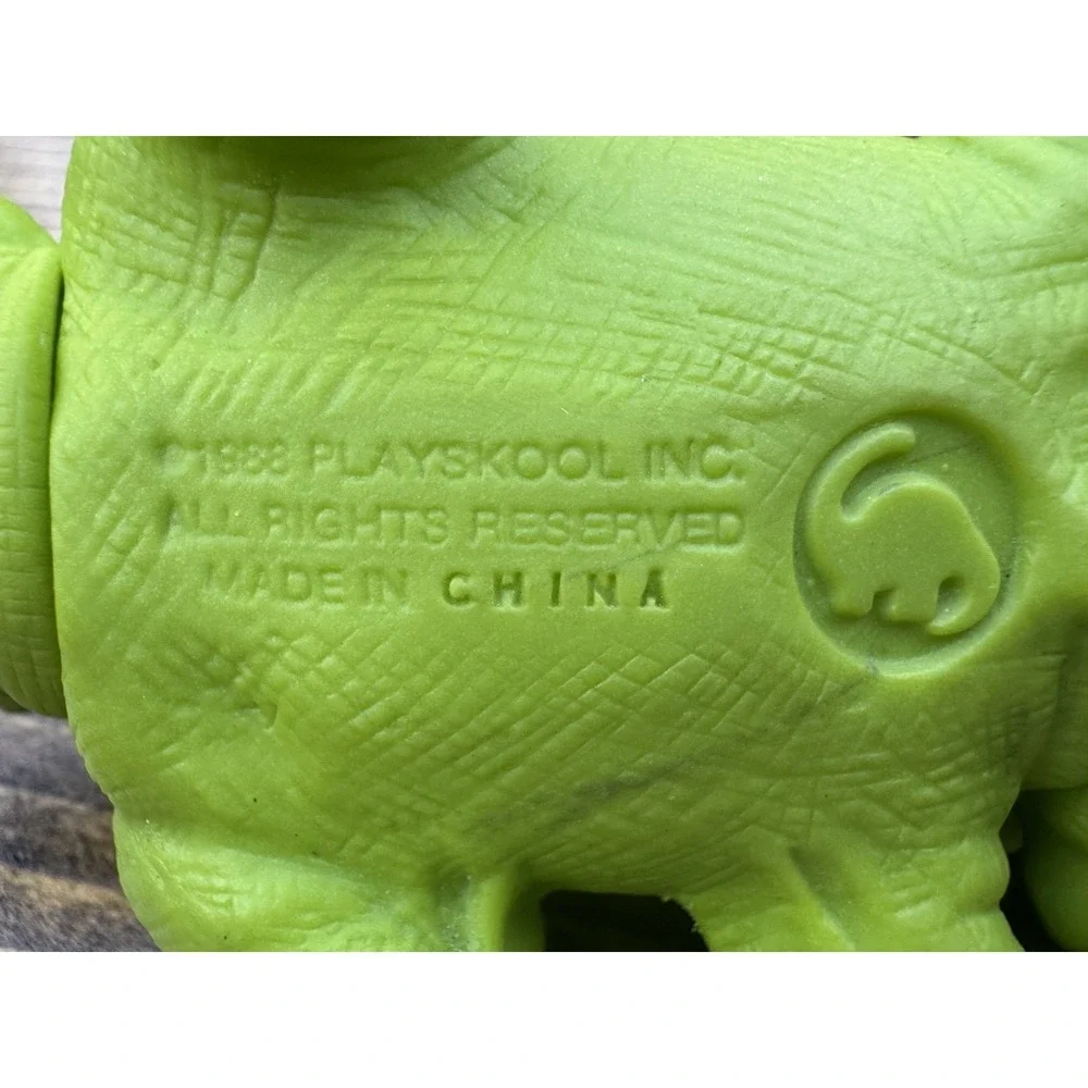 Vintage Playskool Dinosaur Toy Lot 9 Figures 1988 T Rex Stegosaurus Set